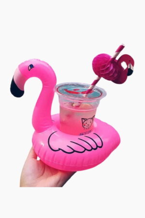 حامل أكواب عائم بشكل فلامنغو
