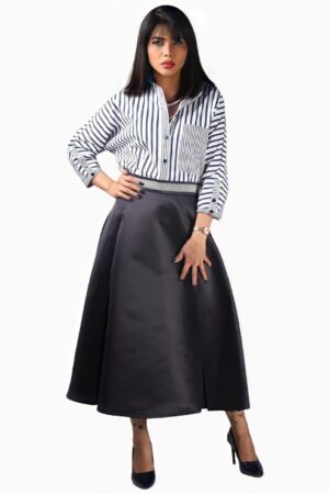 طقم: قميص أبيض + قميص أزرق