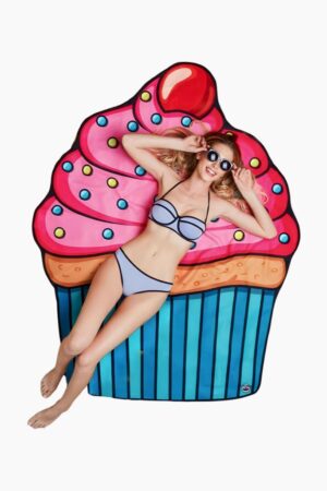 سجادة شاطئ على شكل كب كيك