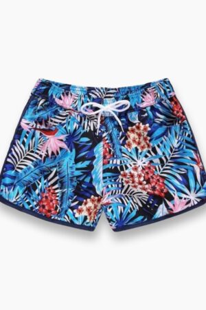 شورت أزرق سريع الجفاف