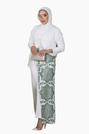 طقم "أناقة التطريز الذهبي" - ٣ قطع