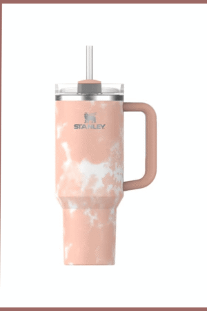 زجاجة ماء حرارية ستانلي كوينشر H2.0 بتصميم بيج خوخي - 40 أوقية