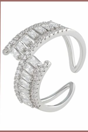 خاتم قطرة ندى فضي