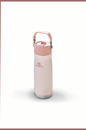 زجاجة ماء ستانلي آيس فلو مع شاليمو فليب (22 أونصة / 650 مل) - كوارتز وردي (النسخة الآسيوية)