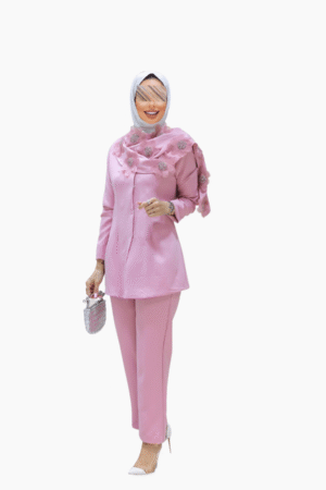 طقم الأناقة الوردية