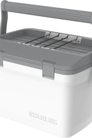 مبرد ستانلي للمغامرات سهل الحمل في الهواء الطلق | 511 أونصة/ 15.1 لتر - أبيض قطبي